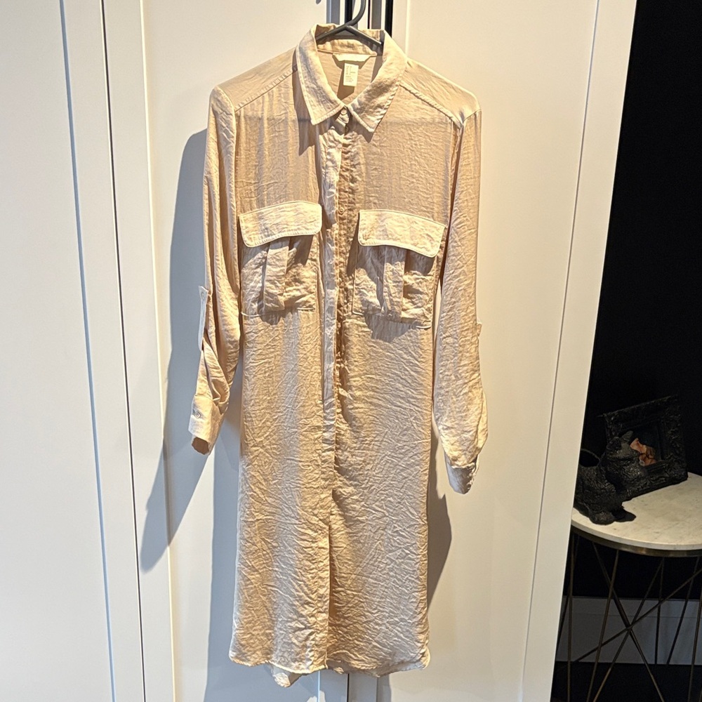 H&M Cream Shirt Dress